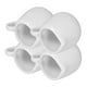 thumbnail image 4 of Juego de 4 mini jarras de cerámica para crema - Jarra pequeña de porcelana para jarabe - Dispensador de crema para café, salsas, leche, crema, café, té y aderezos para ensaladas, 4 of 8