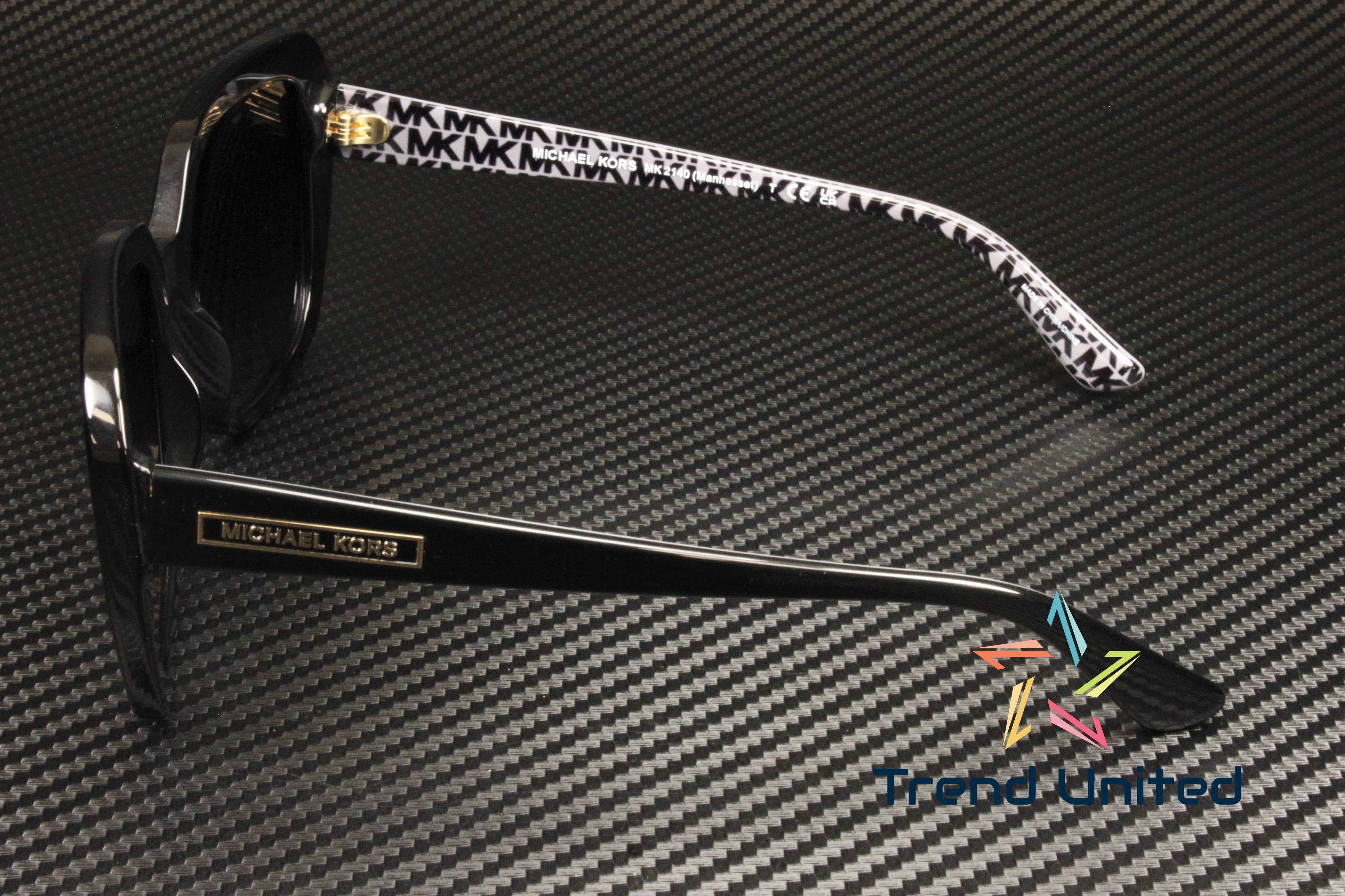 MICHAEL KORS Manhasset MK2140 30058G Black Grey Grad 55 mm Women's Sunglasses