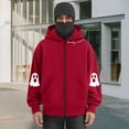 thumbnail image 2 of LiJinLong Balaclava Hoodie Zippe, Double Hooded Zip Jacket, Built-In Face Mask, Full Zip Hooded Sweatshirt, Unisex S-XXL, 2 of 5