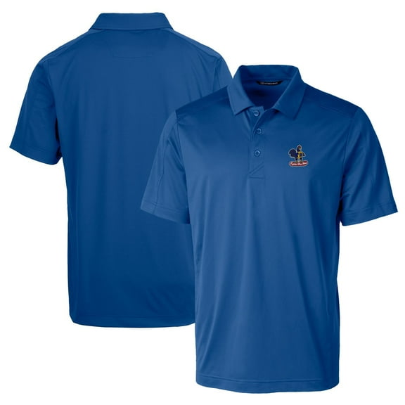 Men's Cutter & Buck Royal Delaware Fightin' Blue Hens Team Logo Big & Tall Prospect Textured Stretch Polo