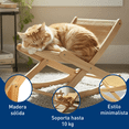 thumbnail image 3 of "Cama Mecedora De Madera Para Gato Rascador Yute 33x53x38cm Belug Madera ", 3 of 5