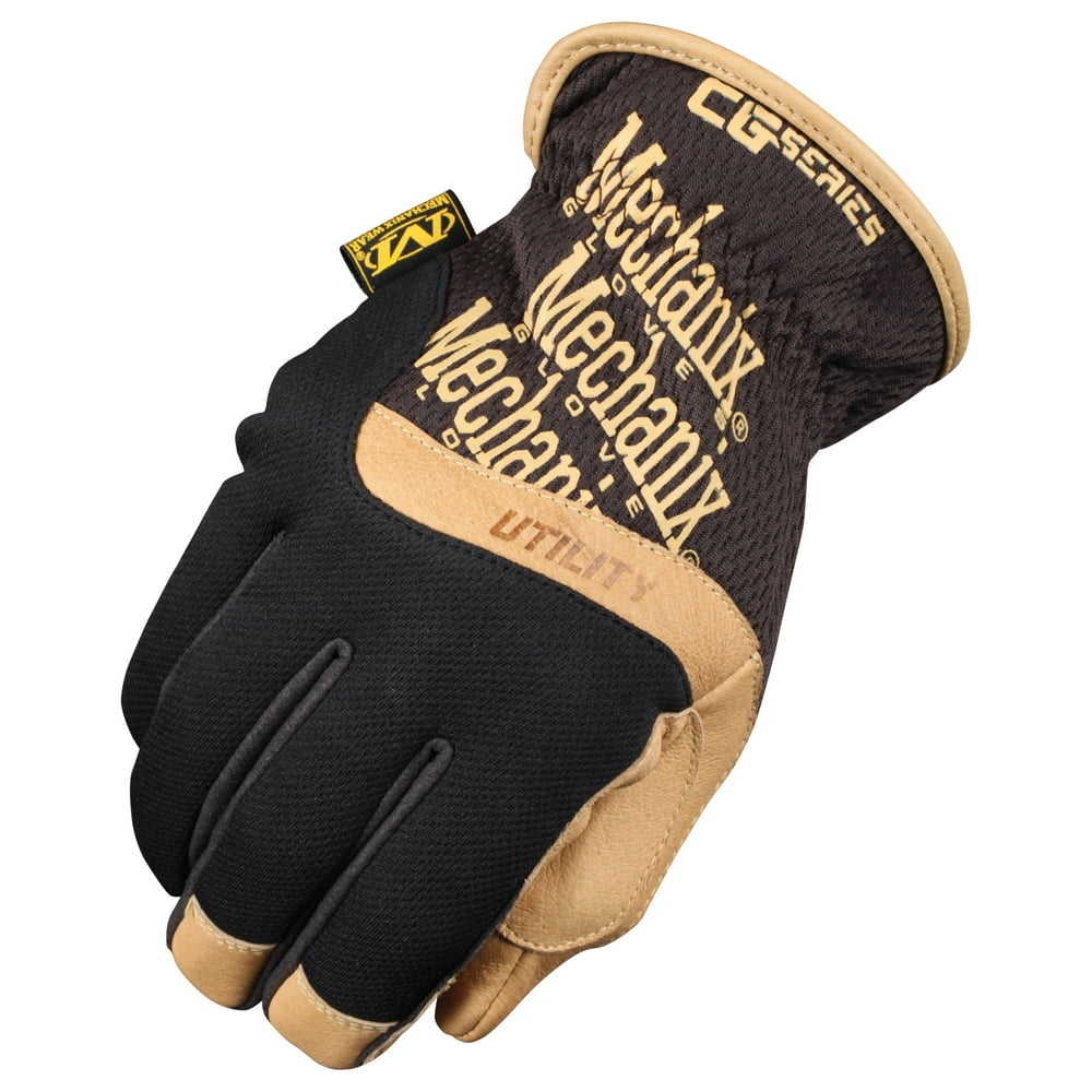 Mechanix Wear CG Utility Glove, Genuine Leather, Size Medium