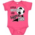 thumbnail image 3 of Inktastic Little Brother and Biggest Fan Soccer Player Boys Baby Bodysuit, 3 of 5