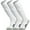 3-Pair White, variant on APTESOL Knee High Soccer Socks Team Sport Cushion Socks for Boys Girls Men Women [3-Pair Black,M]