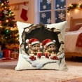 thumbnail image 6 of JoyMoreHome Winter Theme Printed Cushion Cover, 17.7x17.7 Inch Soft Cozy Decorative Throw Pillow Cover, for Livingroom, Office, Car, Bedroom, Sofa, 6 of 9