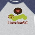thumbnail image 4 of Inktastic I Love Books Bookworm Boys or Girls Baby Bodysuit, 4 of 5