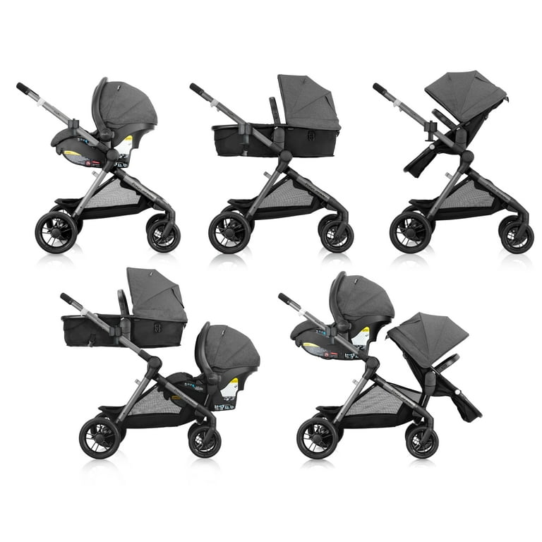 Evenflo Pivot Xpand Travel System with LiteMax Infant Car Seat Sabino Gray Walmart