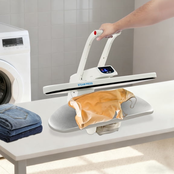White Intelligent Steam Press Digital Steam Press Suitable for Multiple Fabric