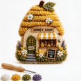 thumbnail image 2 of Whimsical Village 3D Fabric Poke Art Kit - Cottagecore Room Decor, 3D Fabric Poke Art Kit for Adults No Sew Press Technique Six Fantasy Styles Relaxing Creative Hobby, 2 of 8