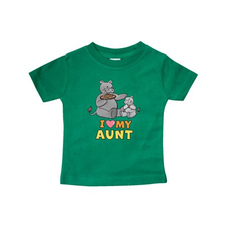 

Inktastic I Love My Aunt Hippos Gift Baby Boy or Baby Girl T-Shirt