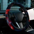 thumbnail image 6 of Flamingo 14.5 Inch Printing PVC Leather Steering Wheel Cover Auto Accessories, 6 of 6