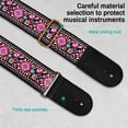 thumbnail image 5 of AODSK Cotton Embroidery Guitar Strap 2" Adjustable for Acoustic Electric Bass Ukulele with Picks Guitarists Gift, 5 of 7
