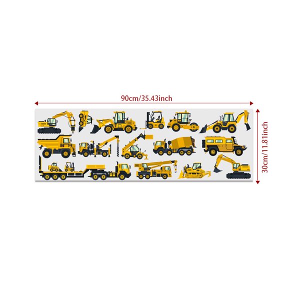 CCOCC Wall Paper,Cartoon Cars Wall Decals,Realistic Design Easy Peel Wall Stickers,Style1,30X90cm