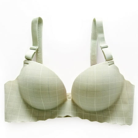 

Wisremt Seamless Women Bras Push Up Wire Free Adjustable Straps Bright Summer Lingerie Bras Breathable Underwear