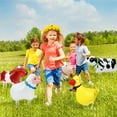 thumbnail image 6 of Naler 6 Pack Farm Animals Walking Foil Mylar Balloons for Kids Farm Theme Birthday Party Decorations, 6 of 6