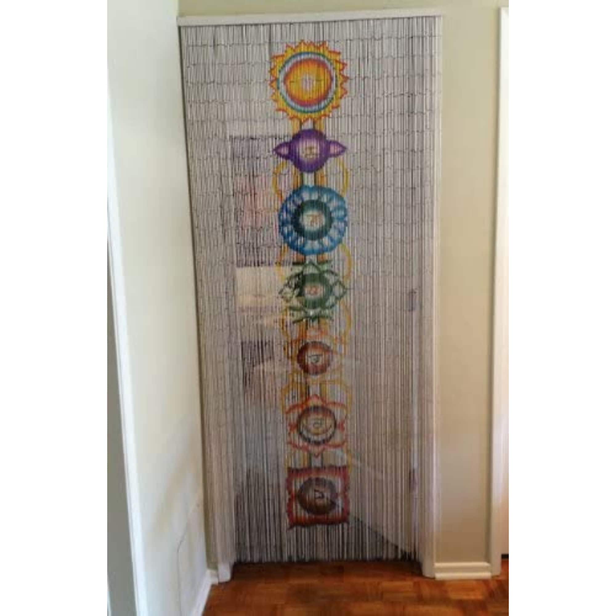 Vauluxe Spiritual Chakra Sheer Curtains for Living Room, 36" x 79", 125 Strands