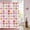 Doodle Style Heart, variant on Valentine''s Day Shower Curtain, Weighted Bottom Romantic Love Theme Pink and Gold Doodle Style Little Heart Fabric Bathroom Curtain Home Decor Waterproof Washable with 12 Hooks,36"x72"