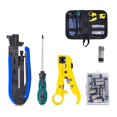 thumbnail image 1 of Coax Compression Tool Kit Coax Crimper and Rg6 Crimping Tool with 20 PCS F Compression Connectors, 1 of 1