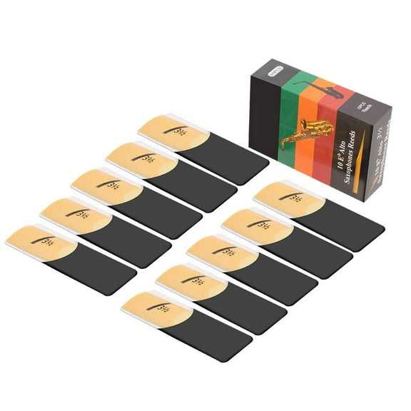 Set of 10 Alto Saxophone Reeds 2-1/2 Reeds for Alto Sax