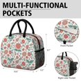 thumbnail image 6 of Womens Pioneer Flower Floral Print Pattern Lunch Box for Work,Insulated Lunch Bag for Women,Loncheras Para Mujer,Leakproof Adult Lunch Bag for Work,Beach,Travel,Picnic,Camping, 6 of 6