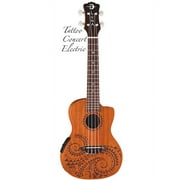 Luna Mahogany Series Tattoo Concert Acoustic-Electric Ukulele