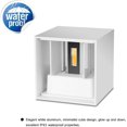 thumbnail image 3 of 12W Modern LED Wall Light/Outdoor Wall Sconce, Waterproof Adjustable Beam Angle, Aluminum Alloy Housing, (White-3000K), 3 of 5