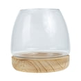 thumbnail image 1 of Glass Vase Vase Planter Micro Landscape Wooden Base Bottleair Terrarium
Flowers Artificial Stand  Desktop Storage, 1 of 6