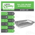 thumbnail image 2 of [30 Pack] Heavy Duty Full Size Shallow Aluminum Pans Foil Roasting & Steam Table Pan 21x13 inch Shallow Chafing Trays for Catering Disposable Large Pans for Baking Reheat Bakeware Grilling, 2 of 5