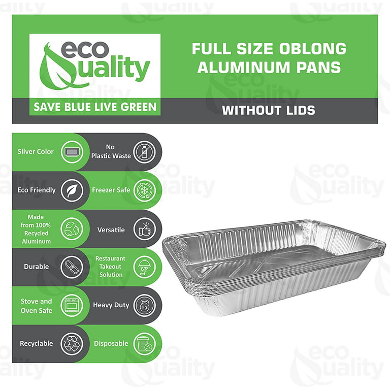 Aluminum Pans Full Size Large Disposable Roasting & Baking Pan 21X13 Deep  Fo