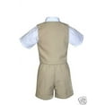 thumbnail image 5 of New Khaki Checkered Eton Vest Shorts Suit Boy Baby & Toddler S M L XL 2T 3T 4T, 5 of 7