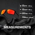 thumbnail image 5 of Oakley OO9470 Gibston XL Rectangle Shaped Polarized Sunglasses for Men - Includes Official Eyewear Kit - Matte Black Frame with Prizm Ruby Lens, 5 of 5