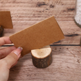 thumbnail image 3 of Country-Style Wooden Mat Card Rack, Kraft Paper Cards, Table Number Frame, Photo Display Rack, Food Label Rack, 3 of 6