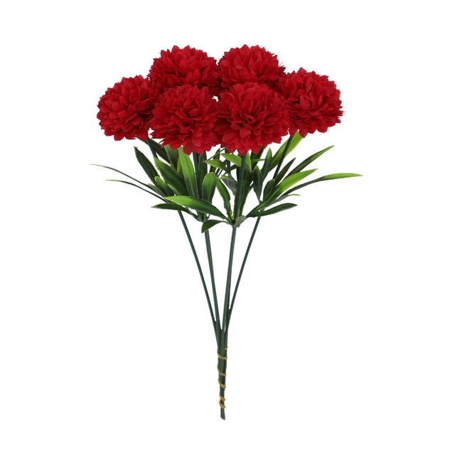 6 piezas de flores artificiales de hortensia, crisantemo falso, bola de flores de tallo largo, ramo de novia de hortensia para casa, oficina, cafetería, fiestas, decoración de bodas