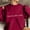Red, variant on Royisotas Winter Womens Sweatshirts Letter Print Long Sleeve Pullover Loose Fit Crew Neck Casual Trendy Hoodless Tops