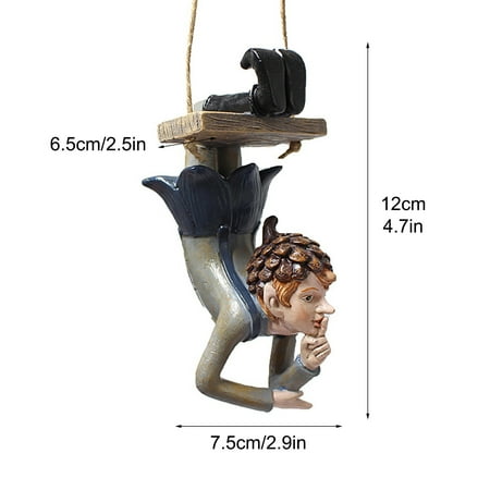 Elf Swing Garden Statues Hanging Garden Elf Tree Decoration Outdoor Decor