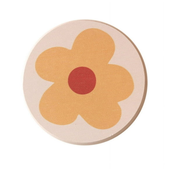 ZPSHYD Coussin De Tasse : sous-Verres Absorbant l'eau Fabriqués à Partir De Terre De Diatomées pour Protéger Votre Table à Manger Et Garder Vos Tasses De Thé Au Sec(Fleur)