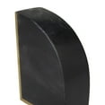 thumbnail image 4 of CosmoLiving by Cosmopolitan 4" Geometric Black Marble Bookends with Gold Inlay (Set of 2), 4 of 8