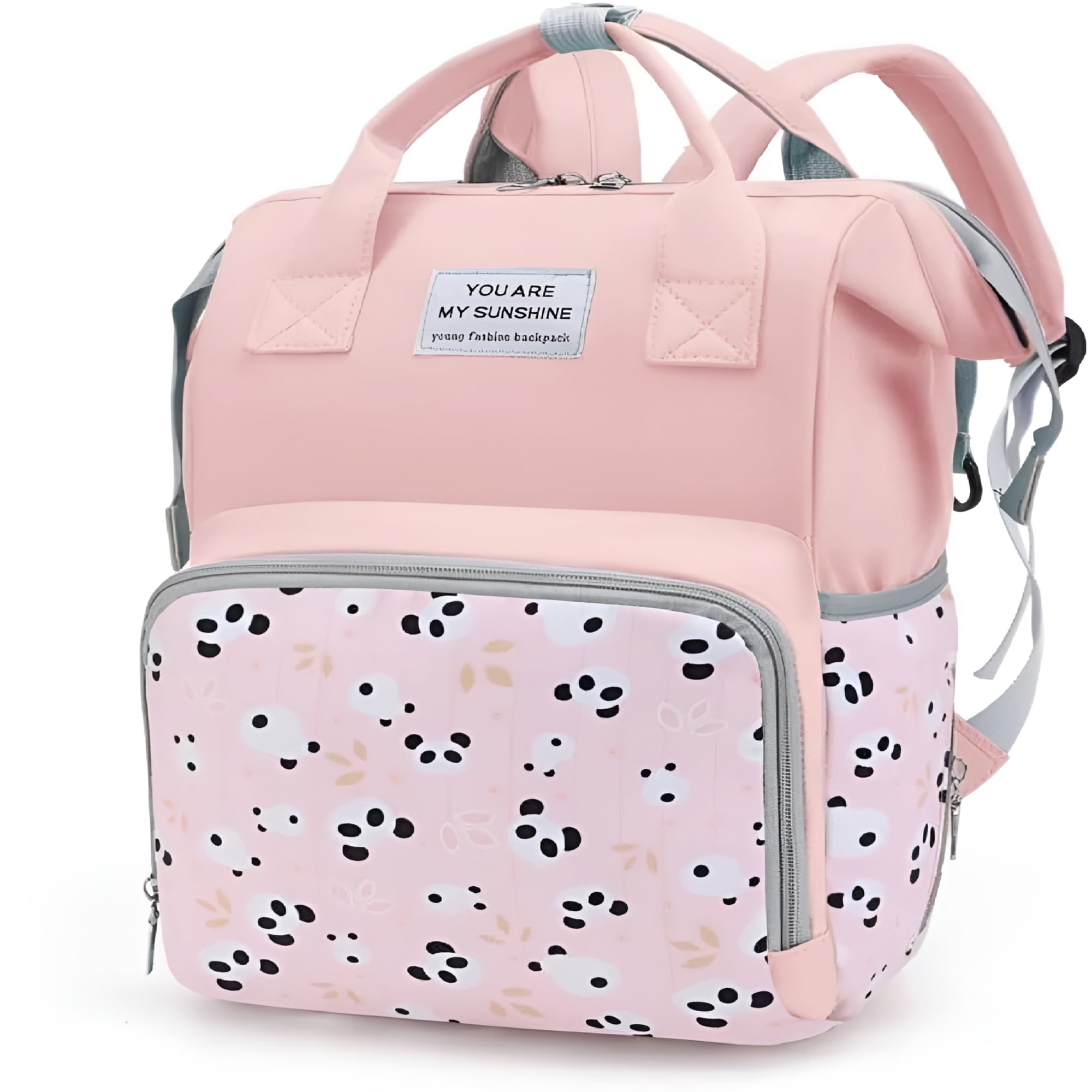 GASTROPOD Waterproof Diaper Bag Backpack for Moms, Large Capacity Baby Girl Bag with Insulated Pockets & Stroller Straps