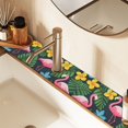 thumbnail image 2 of Yayeee Faucet Mat for Kitchen Sink 30" Diatomite Long Splash Guard Pad, Flamingo Floral Pattern, 2 Pack, 2 of 7