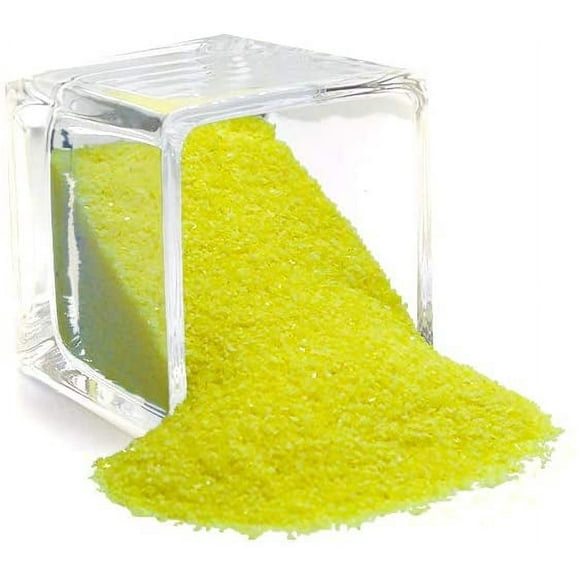 2pcs WGV Unity Colored Coarse Sand 1 Pound DIY Crafts, Vase Filler, Therapy Play, Planter Terrarium Centerpiece Design for Wedding Party Event Home Office Garden Decor, Yellow