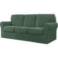 thumbnail image 1 of CHUN YI Stretch Checks Spandex Sofa Cover Separate Backrests Cushions Cover Slipcover, 1 of 5