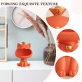 thumbnail image 2 of Decoración De Almacenamiento Figura decorativa de resina para almacenamiento de gato de la fortuna para estudio (naranja) Ehuebsd Libre de BPA, 2 of 6