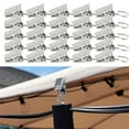 thumbnail image 4 of 20/50/100pcs Curtain Rod Clips Drapery Clip Multi-purpose Curtain Hooks Metal Tapestries Clamp Home Decorative Accessories, 4 of 6