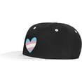 thumbnail image 3 of Transgender Heart Gift LGBT Trucker Hat Baseball Cap Men Ponytail Hat Women Dad Hat Adjustable Sun Hat White, 3 of 8