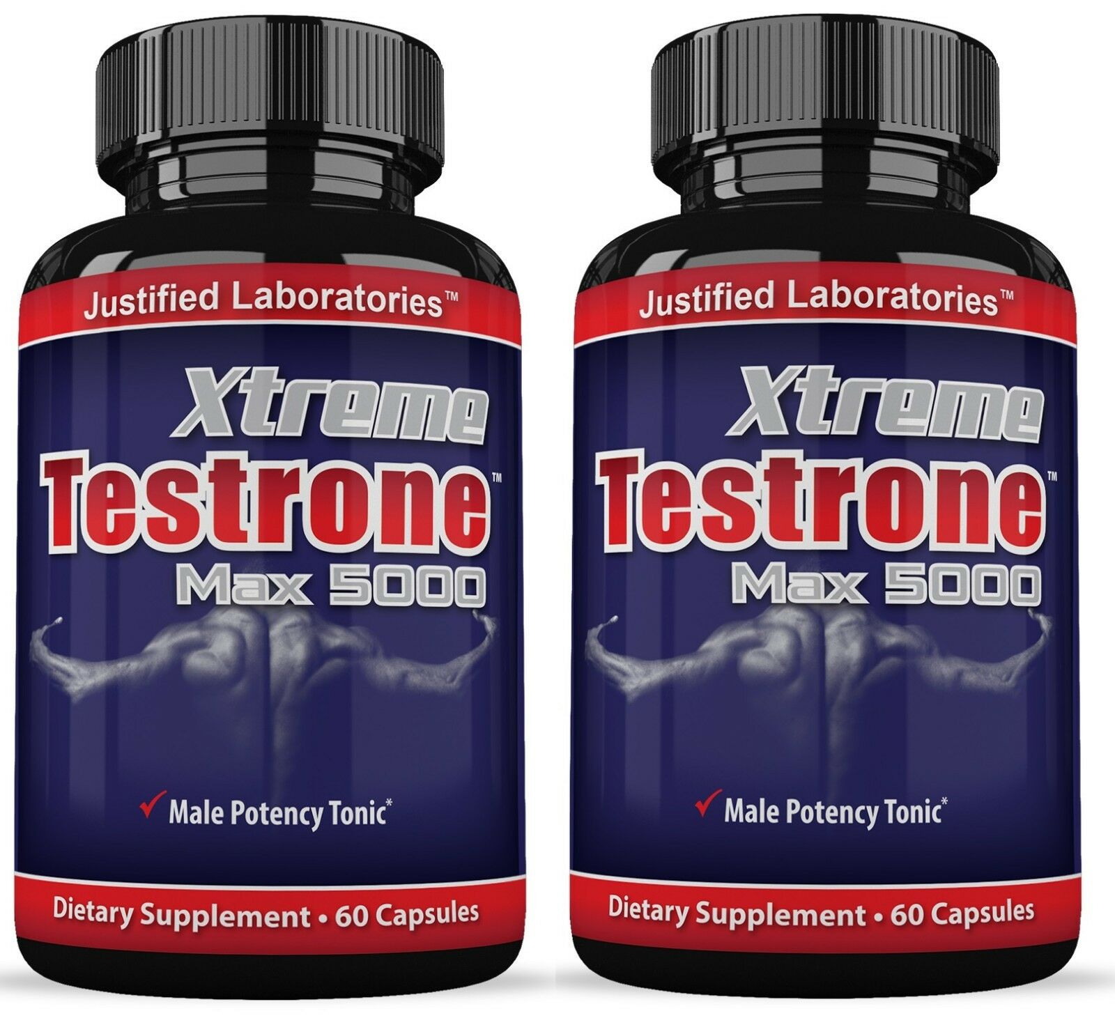 Pack of 2 XTREME TESTRONE Increase Strength Stamina Naturally Male