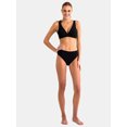 thumbnail image 2 of Time and Tru Women's and Women’s Plus Mid-Rise Bikini Bottoms, Sizes S-3X, 2 of 5