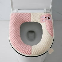 Toilet Seat Cushion, Little Bears Design, With Adhesive Buckle Handle, Soft Material, Comfortable Stylish, Easy to Clean, Fits Standard Seats, Protective Barrier, Home Office Use
