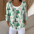thumbnail image 2 of Kaondbfi Cardigan for Women, Printed Women's Casual Button Cardigan with V Neck and Thick Needle Hole Stripe Women's Winter Coat, 2 of 4