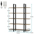 thumbnail image 6 of Kadyn Book Shelf, Bookcase,Decor Bookshelf,Small Flower Plant Stand,Bookshelves,4-Tier Leaning Free Standing Ladder Shelf Bookcase 5-Tier Bookshelf, 6 of 7