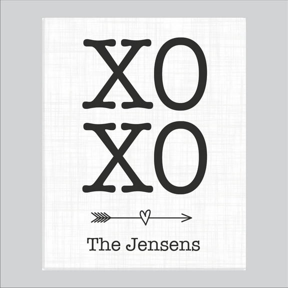 XOXO Personalized 16" x 20" Canvas